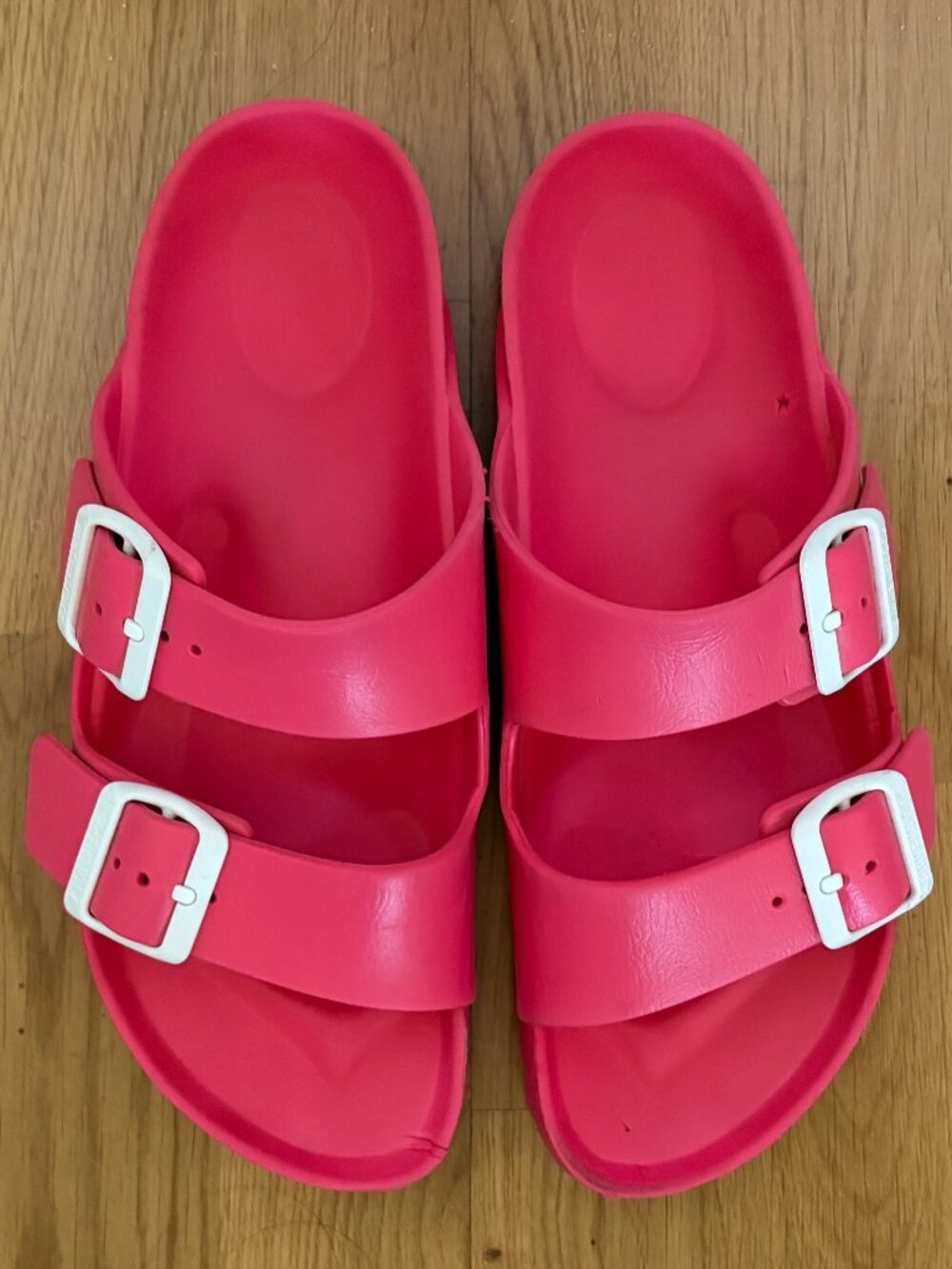 BIRKENSTOCK EVA Arizona Two Strap Sandals | Hot Pink | EU 39/US 8 - 8.5